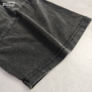 Camiseta de Algodón Extra Grande Personalizada con Lavado Ácido para Adolescentes, Moda Juvenil, Algodón Suave Premium, Estilo Casual Urbano, Fabricante - Product Image 4