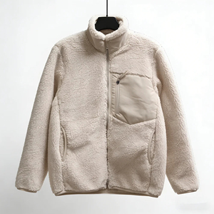 Chaqueta de lana de lujo hecha a mano, corte regular, cortavientos, mezcla de lana, cuello vuelto minimalista, abrigo cálido de invierno, chaqueta de lana al por mayor - Product Image 3