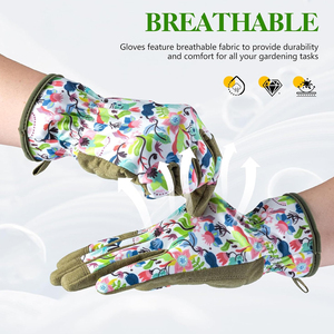 Guantes de jardinería con construcción reforzada, ajuste cómodo y movimiento flexible para el cuidado de plantas, paisajismo y actividades al aire libre - Product Image 3