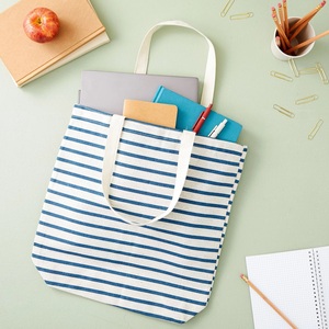 Bolsas de Compras de Lona de Algodón Reutilizables Ecológicas al por Mayor, con Diseño Personalizado, Cierre de Cremallera y Cordón - Product Image 4