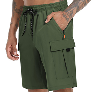 Pantalones Cortos Cargo Casuales para Hombre, de Cintura Media, Corte Relajado, con Bolsillos Utilitarios, Tela de Algodón Sólida, Transpirables y de Alta Calidad - Product Image 5