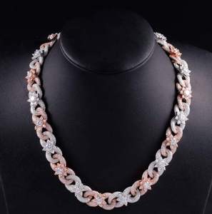Luxury <b>Iced</b> <b>Out</b> Designer Cuban Link <b>Chain</b> Necklace VVS Moissanite Hip Hop Jewelry for Men Unisex Premium Statement Style - Product Image 1
