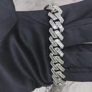Collier chaîne tennis en argent sterling 925 fait main avec moissanite taille brillant, aspect diamant de qualité supérieure, bijoux raffinés - Product Image 3
