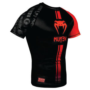 เสื้อรัดรูปแขนยาวสำหรับผู้ชาย พิมพ์ลายแบบ Heat-Transfer สีตัดต่อ ป้องกันรังสียูวี ระบายอากาศได้ดี แห้งเร็ว ป้องกันแบคทีเรีย - Product Image 4