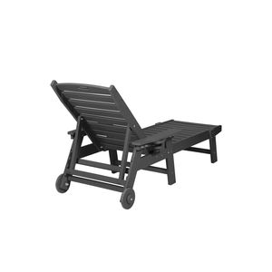Sdraio Oversize in HDPE con 5 Posizioni e Portabicchieri, Lettino Prendisole da Esterno con Ruote di Lounge P - Product Image 6