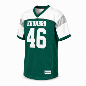 Maillot de football américain rétro en gros, personnalisé, vintage, en mesh, sans manches, col en V, anti-humidité, unisexe, nom et numéro 46 - Product Image 3