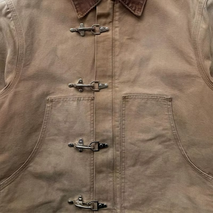 Veste trench en toile pour homme avec col rabattu et poches avant, coupe classique, mélange de coton, vêtement d'extérieur - Product Image 3