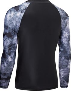 Wholesale Men's UV Swim Shirts Long Sleeve Compression Surf T Shirt Waterproof Quick Dry Rash Guard Base Layer Tops Swimming - Product Image 2