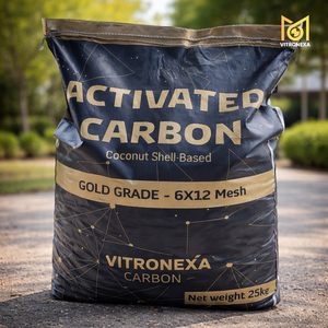 Carbón Activado Granulado de Cáscara de Coco, Adsorbente, Tamaño de Malla 6x12 US, Estándares ASTM, Proceso CIP/CIL, Alto Valor de Ioduro 1150 - Product Image 3