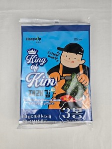 สาหร่ายซูชิโนริ คิงออฟคิม สาหร่ายทะเลอบปรุงรสแบบดั้งเดิมของเกาหลี - Product Image 3