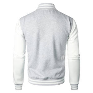 Vestes pour hommes personnalisées 2025, tailles plus grandes, vestes de baseball varsity, vestes à lettres, avec manches personnalisées, veste en coton pour hommes - Product Image 6