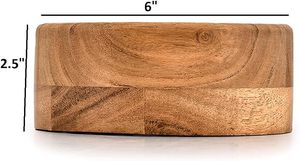 Plateau en bois écologique en bois d'acacia et de manguier, bol décoratif pour servir des fruits, des collations, pour la table à manger, décoration de la maison, fournisseur - Product Image 4
