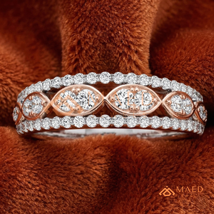 925 Sterling <b>Silver</b> Vintage Moissanite <b>Eternity</b> <b>Ring</b> Lab Grown Diamond Bridal Jewelry Women USA Luxury - Product Image 4