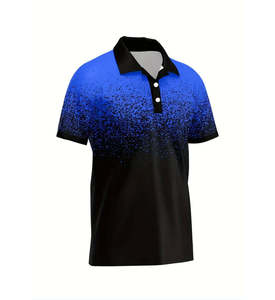 Wholesale Plain Premium Sublimation Short Sleeve <b>Purple</b> Custom Jacquard Own Logo Knitted Polyester <b>Polo</b> <b>Shirt</b> for Men - Product Image 2