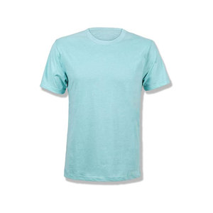 เสื้อยืดคอกลมแขนสั้นสีกรมท่าสำหรับผู้ชาย ทรงปกติ สีพื้น ผ้าถัก แห้งเร็ว โพลีเอสเตอร์ 100% - Product Image 2