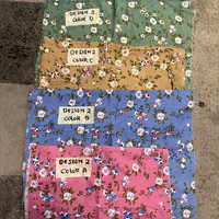 Tissu en microfibre 100 % polyester brossé à motif floral, plusieurs couleurs, imprimé par dispersion, pour draps de lit