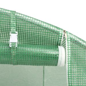 172.2 metros cuadrados Invernadero de Jardín con Acero Galvanizado y Malla de Polietileno Verde - Product Image 5