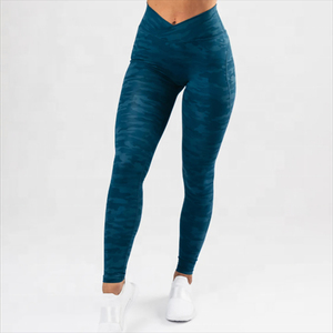 Women <b>leggings</b> high waist double <b>pocket</b> <b>legging</b> seamless <b>leggings</b> <b>with</b> customize fabric 70% polyester and 30% elastane - Product Image 4