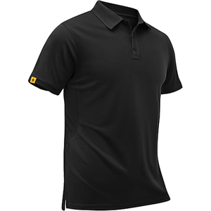 Polo en coton 100 % durable pour homme, respirant, uni, personnalisable avec logo, blanc, vente en gros, OEM - Product Image 1