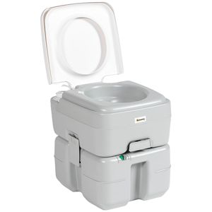 WC portatile anti-perdita con indicatore di livello e pompa a manovella per il campeggio - Product Image 1