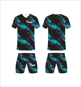 Conjunto de Uniforme de Fútbol Sublimado Personalizado, Transpirable y de Secado Rápido, Camiseta y Pantalones Cortos para Partidos y Competiciones de Fútbol Profesional - Product Image 1