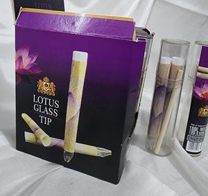 Limited Edition USA Rare Green Lotus <b>Petal</b> Hand-Rolled Palm lotus Cone Wood tips glass tips Custom Size Luxury Style Bulk Supply - Product Image 2