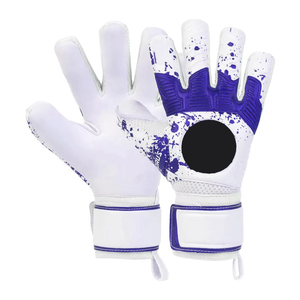 Gants de gardien de but personnalisés, légers, en latex, à séchage rapide, respirants, imperméables, extensibles, antidérapants, avec sangle de poignet réglable et lacets - Product Image 1
