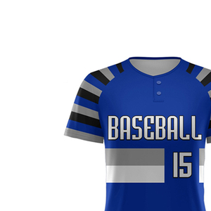 Ensemble de maillots de baseball par sublimation en gros, uniforme personnalisé avec logo, vêtements de sport 100 % polyester respirant et à séchage rapide - Product Image 4