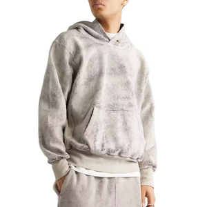 Nouveau Hoodie Homme Délavé à l'Acide de Haute Qualité, Vente en Gros, Meilleure Vente 2026, Marque Designer OEM, Streetwear, Hoodie Fortement Délavé - Product Image 1
