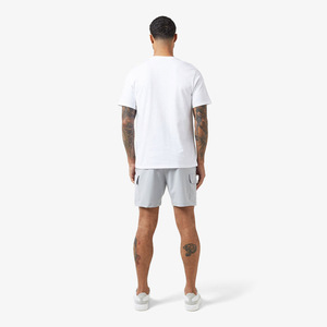 Conjunto de Camiseta y Pantalones Cortos Estampados para Hombre, Cuello Alto, Tela Fresca, Atractivo, Conjunto de Playa - Product Image 2