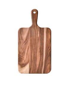Planche à découper en bois d'acacia massif, écologique, avec poignée, épaisse, plateau de service, livraison gratuite aux États-Unis - Product Image 1
