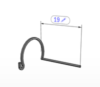 K0714 Steel Retaining Clip DIN 71805 Spherical Seat D1 16 Electro Zinc Plated Fastener for Ball Socket