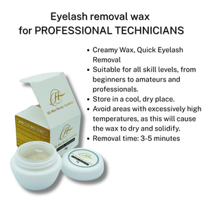 Glamoreyelash CREAM REMOVER Gold Non-Stinging Gentle Formula Plant Extracts Five Grams Professional Fast Drying Eyelash Remover - Product Image 1