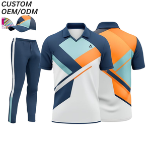 Maillot de sport pour équipe de cricket, imprimé avec logo personnalisé, respirant, séchage rapide, support OEM ODM pour usine de vêtements en gros - Product Image 1