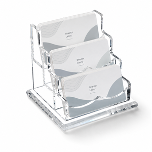 Porte-cartes de visite en acrylique transparent, support de cartes de visite personnalisé pour bureau, hôtel et exposition commerciale - Product Image 1