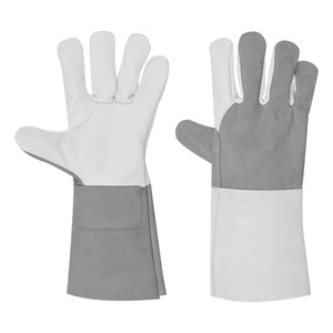 Guantes de Soldadura TIG de Cuero Vacuno y Piel de Vacuno con Grano, Certificación CE, Antiestáticos, con Puño de Seguridad, Alto Rendimiento, Protección Personal - Product Image 6
