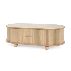 Table basse Patricia en teck massif de haute qualité avec bois naturel pour usage intérieur - Product Image 2
