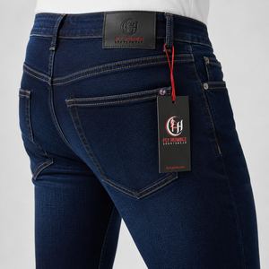Men's Regular Fit for Wash Straight Leg Denim Jeans Mid Waist Cotton Formal Summer Wear Breathable Front Wholesale Rate <b>Cheap</b> - Product Image 6
