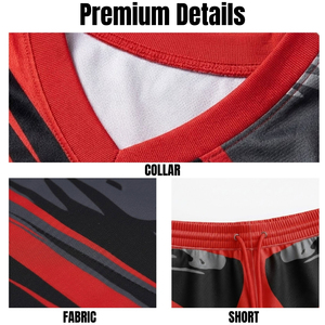 Conjunto de Camiseta y Pantalones Cortos Deportivos de Baloncesto para Hombre, Ropa Deportiva Transpirable, Impresión Personalizada, Servicio OEM, Uniformes de Baloncesto - Product Image 5
