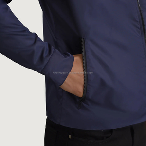 Usine de vêtements Nardon veste personnalisée en gros blousons bombardiers courts surdimensionnés brodés pour hommes - Product Image 6
