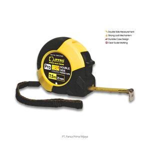 Ruban à mesurer de haute qualité 7,5 m double face 25 mm en acier durable pour la construction et l'atelier - Product Image 2