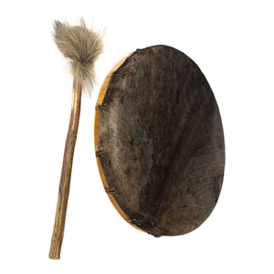 Handmade Shaman Drum | Dark Purple Translucent Frame Drum | Meditation, Ritual Sound Healing Instrument Handcrafted Replacement - Product Image 1