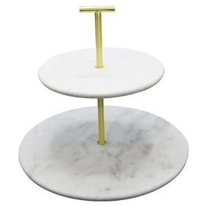 2 Tier Cake and Dessert Stand for Serving Cake & Pastries Stand Hotel Ware Cake Kitchen <b>Tool</b> - Product Image 4