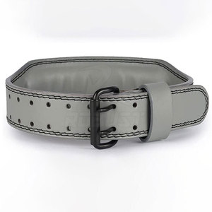 Leather Weightlifting <b>Belt</b> with Secure Buckle and Comfortable Waist Support for Professional <b>Weight</b> Training - Product Image 2