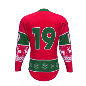 Camisetas de Hockey sobre Hielo para Hombre, Transpirables, Estampadas, Personalizables, 100% Poliéster, Sudadera Deportiva con Letras/Números Cosidos, Absorben la Humedad - Product Image 3