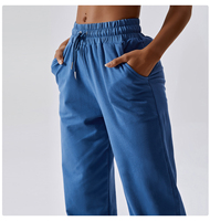 Ensemble de yoga 2 pièces pour femme, grande taille, couleur unie, logo personnalisé, respirant, écologique, sans bretelles, col en V, anti-plis, sans couture