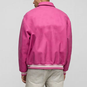 OEM Unisex Varsity <b>Jacket</b> Custom Letterman <b>Jacket</b> Premium Fleece Bomber Baseball <b>Jacket</b> Private Label Streetwear Manufacturer - Product Image 3