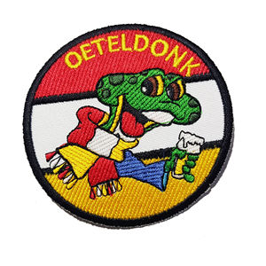 Écussons de drapeau personnalisés brodés à la main thermocollants (divers pays) - Marque Index Sportswe, forme ronde pour chapeaux et tissus - Product Image 2