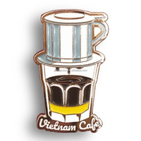 Aimant de réfrigérateur en forme de tasse peinte à la main, vente en gros, décoration intérieure, tasse à café parisienne, aimant de réfrigérateur en métal, autocollant de réfrigérateur, aimant de réfrigérateur en forme de tasse