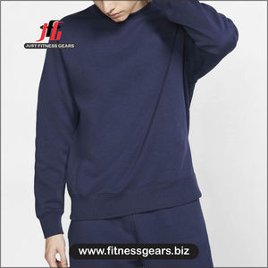เสื้อสเวตเชิ้ตผู้ชายแบบสวมหัวรุ่นใหม่ล่าสุด ผ้าฟลีซคอตตอน 100% สีพื้น สวมใส่สบาย ระบายอากาศได้ดี เป็นมิตรต่อสิ่งแวดล้อม สามารถสั่งทำลายพิมพ์ด้านหน้าได้ - Product Image 5